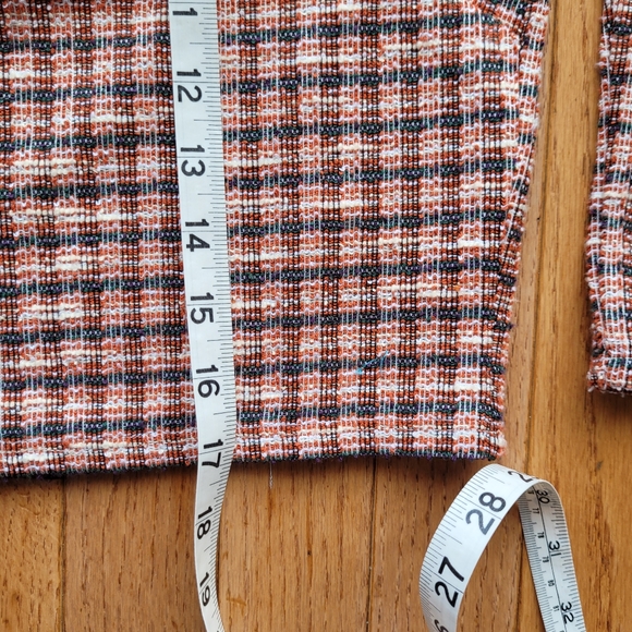 Miss Selfridge Petites jacket shirt Blazer Crop Puff Shoulder SZ 6 - Picture 10 of 11